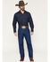 Image #1 - Wrangler 31MWZ Cowboy Cut Relaxed Fit Prewashed Jeans - Tall, Blue, hi-res