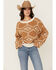 Image #1 - Rock & Roll Denim Women's Geo Print Sweater, Mustard, hi-res