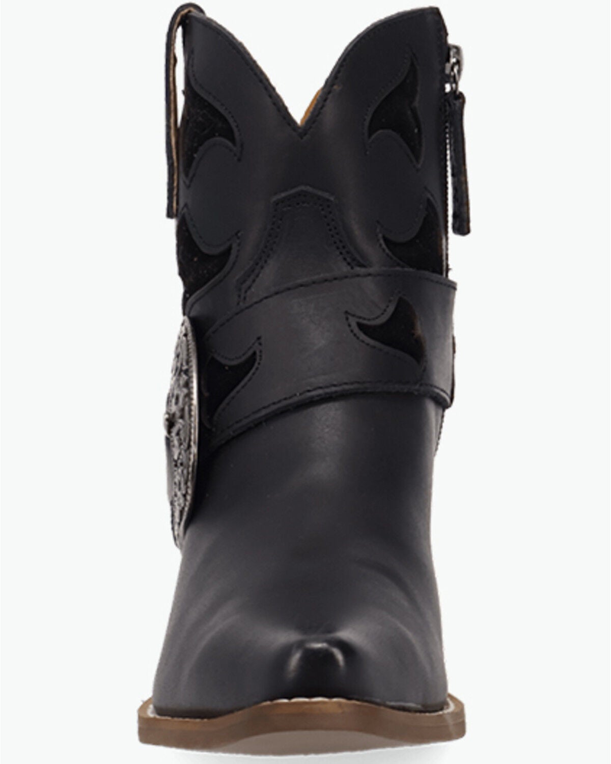 Image #4 - Dingo Women's Saddle Up Western Booties - Snip Toe, Black, hi-res