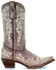 Image #2 - Corral Girls' Crater Bone Embroidered Western Boot - Snip Toe, Brown, hi-res