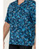 Image #3 - Wrangler Men's Conversation Print Short Sleeve Snap Western Shirt, Blue, hi-res