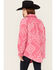Image #4 - Fornia Women's Southwestern Print Shacket , Pink, hi-res