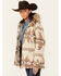 Image #2 - Outback Trading Co Women's Southwestern Print Fur Trim Myra Jacket , Brown, hi-res