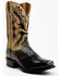 Image #1 - Dan Post Men's Exotic Eel Western Boots - Square Toe, Black, hi-res