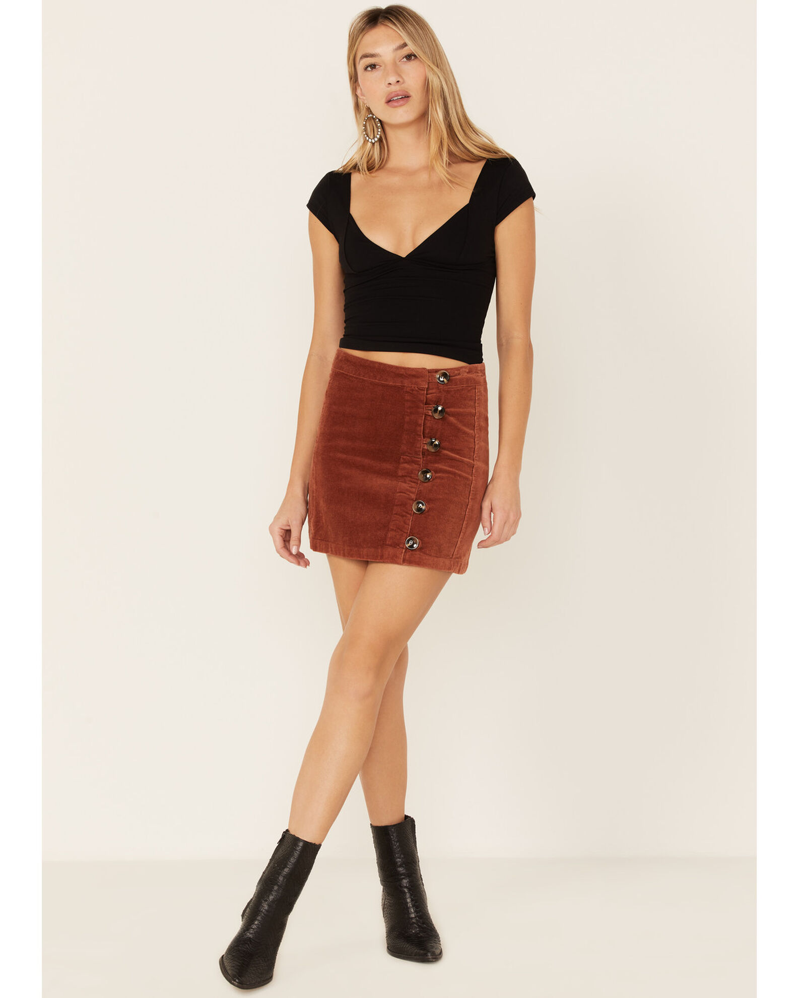 Corduroy mini skirt quote clearance