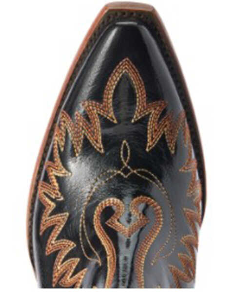 Image #4 - Ariat Women's Dixon Patent Spade Western Booties - Snip Toe, Black, hi-res