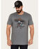 Image #1 - Moonshine Spirit Men's Mariachi Guitar Short Sleeve Graphic T-Shirt, Grey, hi-res