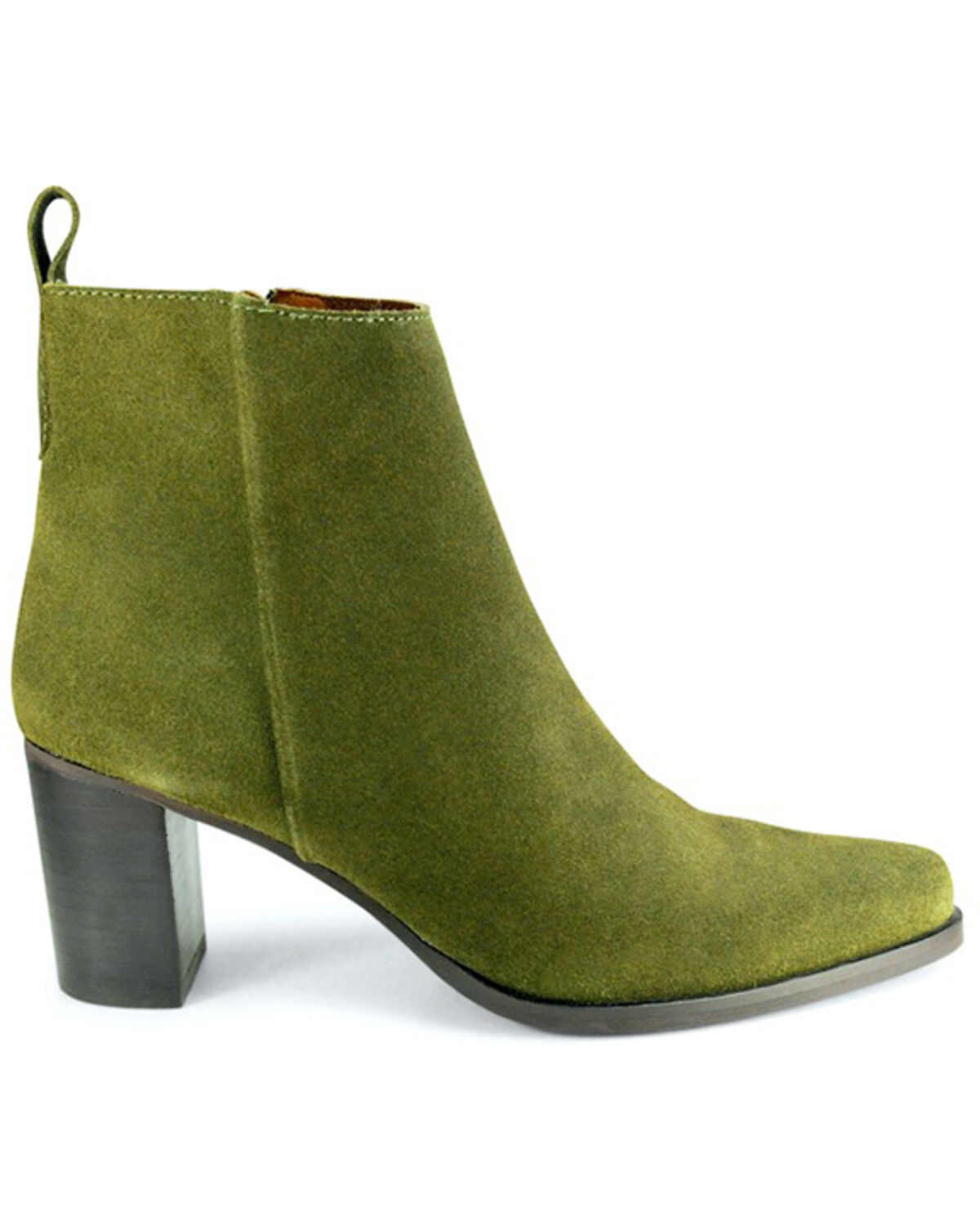 Image #2 - Band of the Free Women's Willow Western Fashion Booties - Round Toe, Olive, hi-res