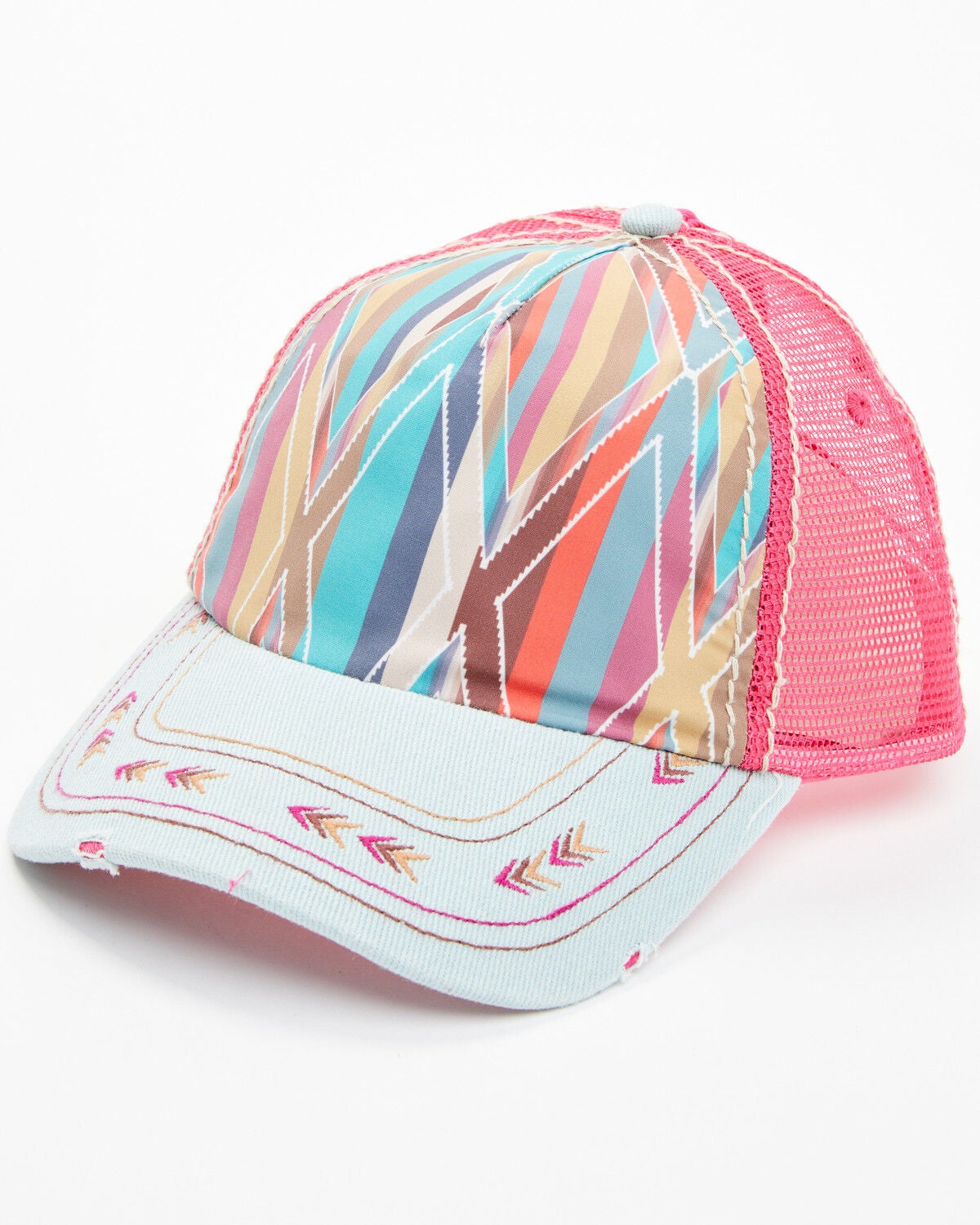 Catchfly Women's Diamond Patch Ball Cap, Multi, hi-res