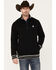 Image #1 - RANK 45&reg; Men's Bring it 1/4 Zip Pullover, Black, hi-res