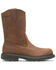 Image #3 - Wolverine Men's Nubuck Wellington Pull On Work Boots - Round Toe, Brown, hi-res