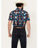 Image #4 - RANK 45® Men's Raflame Southwestern Print Button-Down Stretch Western Shirt , Dark Orange, hi-res
