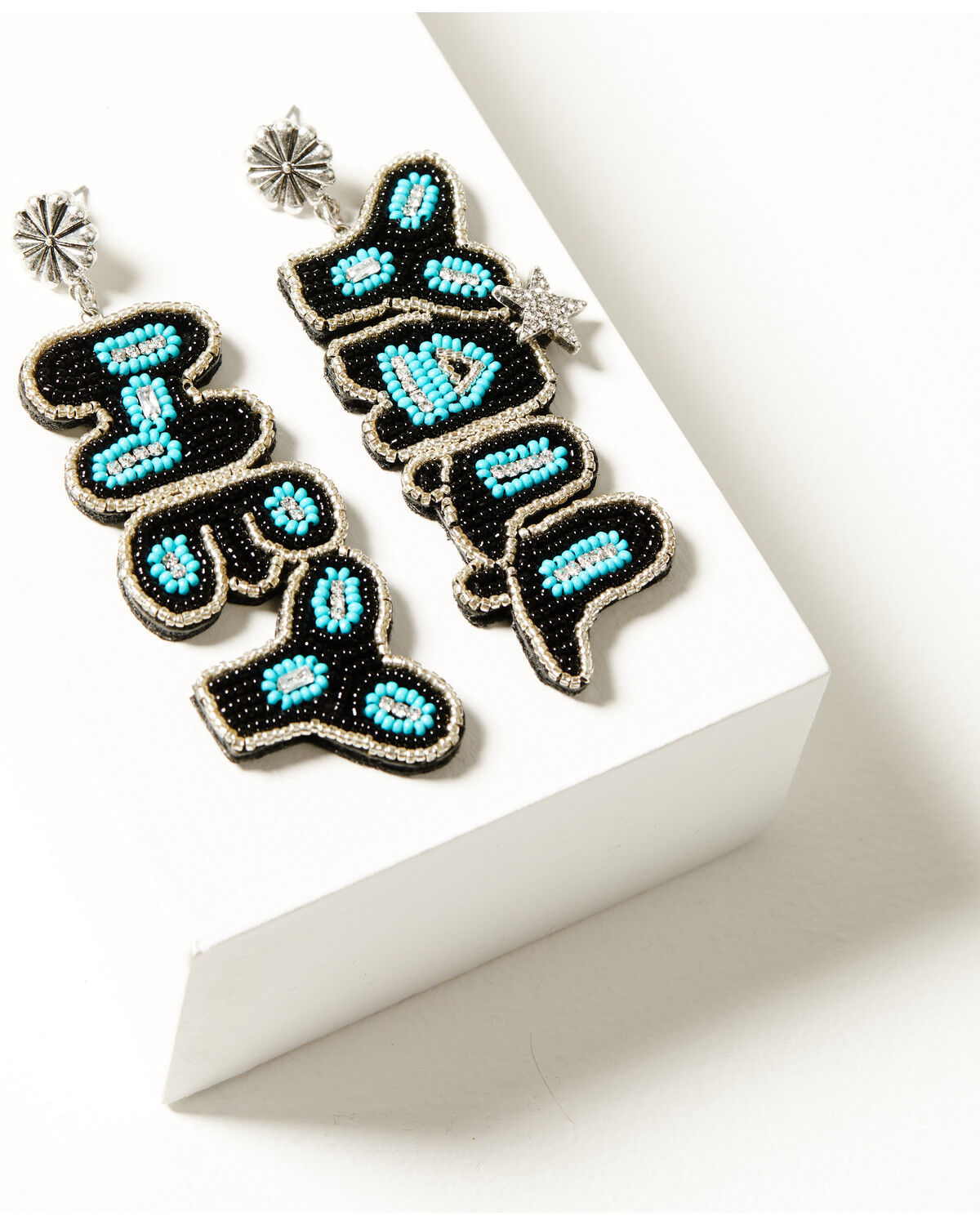 Image #1 - Idyllwind Women's Hey Y'all Turquoise Beaded Earrings, Turquoise, hi-res