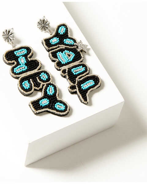 Idyllwind Women's Hey Y'all Turquoise Beaded Earrings , Turquoise, hi-res