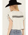 Image #4 - Free People Women's Ribbed Short Sleeve Embroidered Shirt, White, hi-res