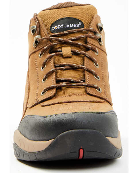 Image #4 - Cody James Men's Endurance Soft Song Shin Buff Lace-Up Work Boots - Round Toe , Tan, hi-res