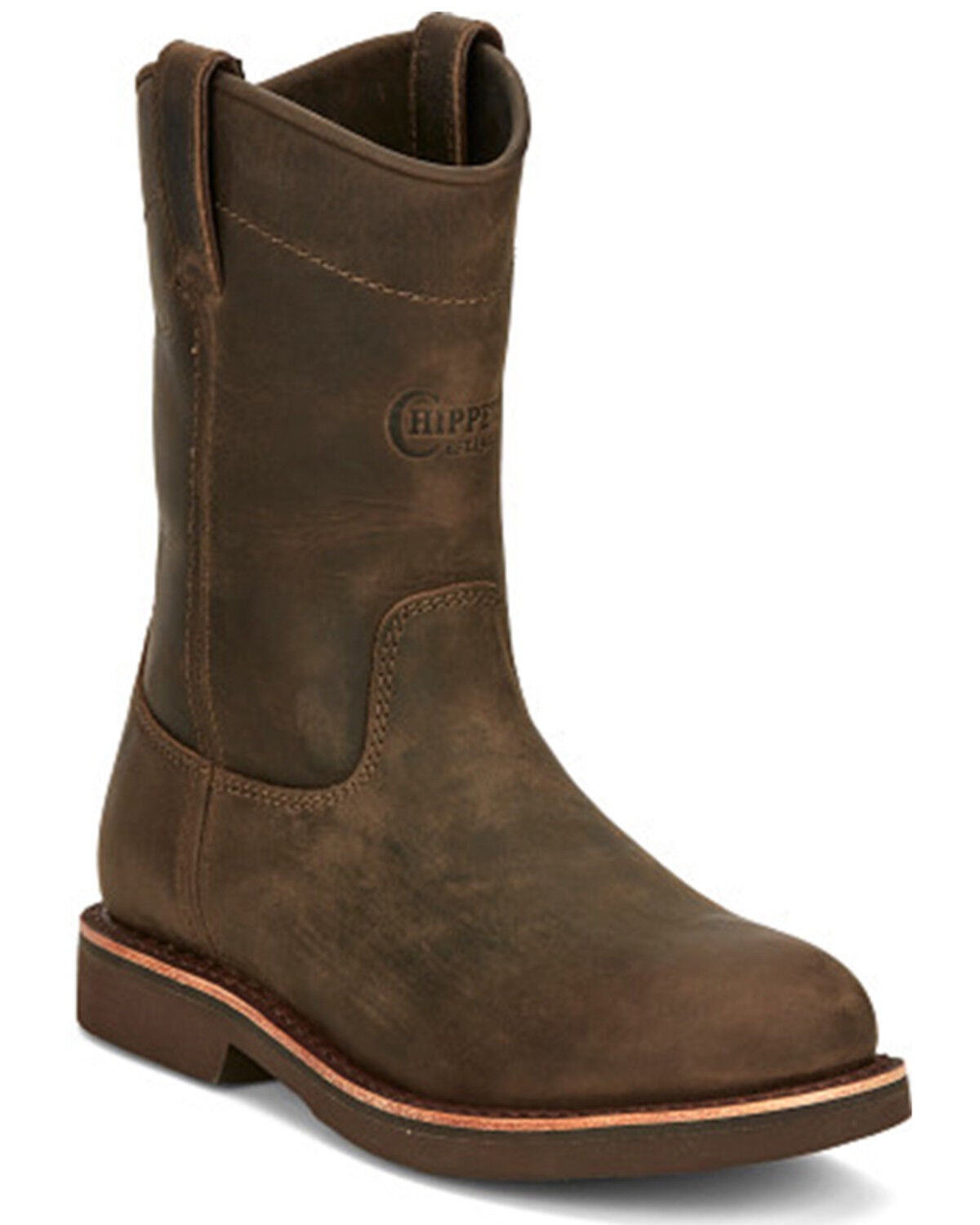 Chippewa Men's 10" Classic 2.0 Pull-On Work Boots - Soft Toe, Pecan, hi-res