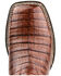 El Dorado Men's Waxy Cowboy Caiman Belly Exotic Western Boots - Broad Square Toe , Bronze, hi-res