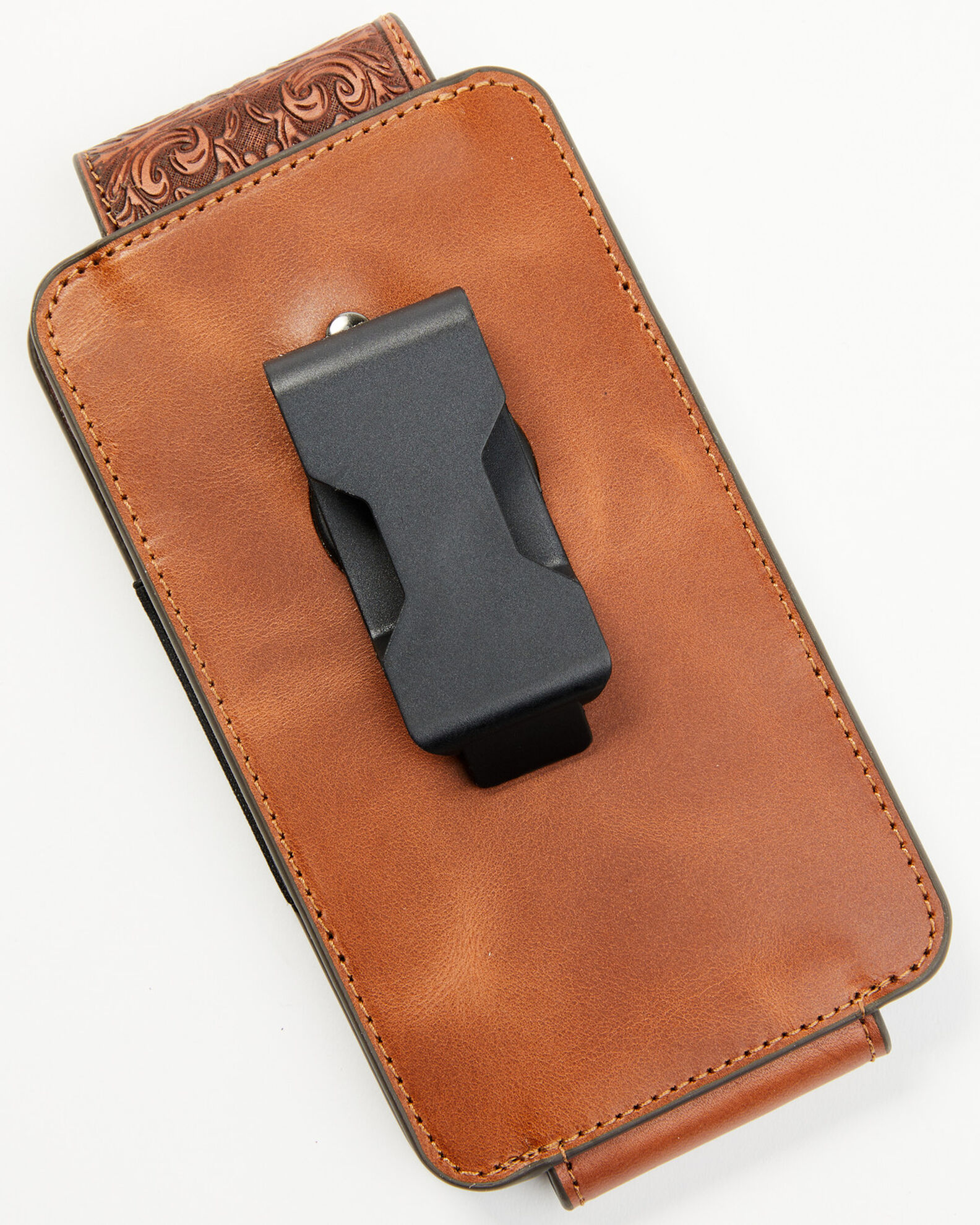 Image #2 - Cody James Men's Grady Faux Ostrich Cellphone Case, Brown, hi-res