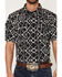 Image #3 - RANK 45&reg; Men's Zig Man Southwestern Print Rodeo Tech 2.0 Short Sleeve Snap Stretch Western Shirt, Black, hi-res