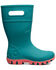 Image #2 - Bogs Girls' Essential Tall Rain Boots - Round Toe, Turquoise, hi-res