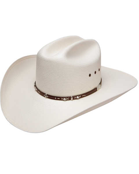 Resistol Men's George Strait Hazer 10X Shantung Straw Cowboy Hat, Natural, hi-res