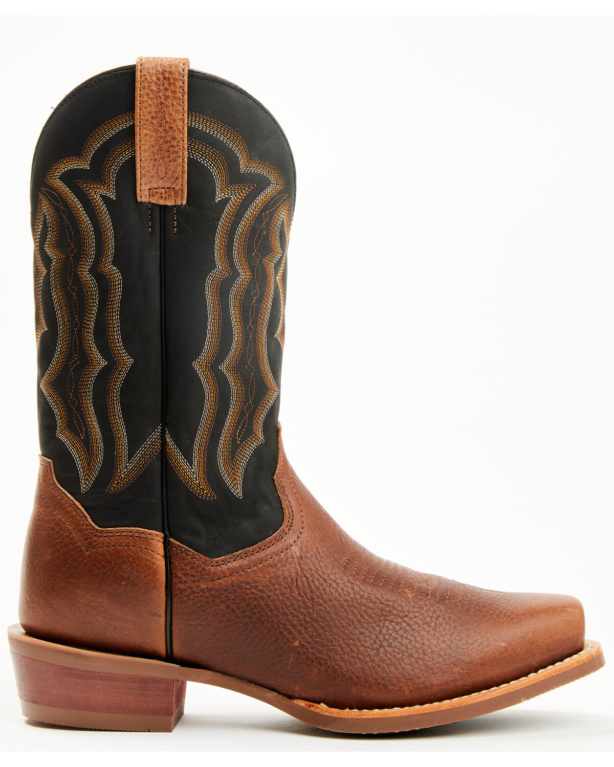 Image #2 - Dan Post Men's Creed Western Boots - Square Boots, Black, hi-res