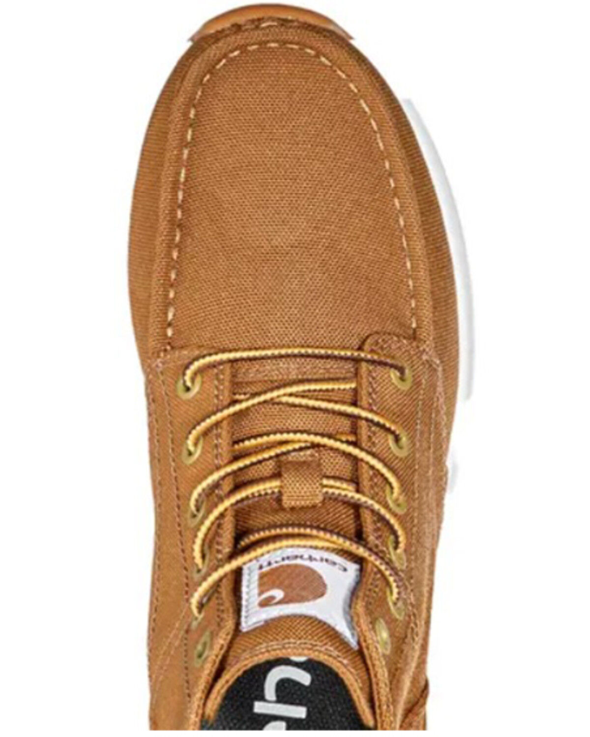 Image #6 - Carhartt Women's Haslett Canvas Chukka Moc Work Shoes - Soft Toe, Brown, hi-res