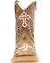 Blazin Roxx Toddler Girls' Gracie Wing Cross Inlay Boots, Brown, hi-res