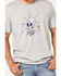 Image #3 - Moonshine Spirit&reg; Men's Simple Skully Graphic T-Shirt, Light Grey, hi-res