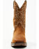 Image #4 - Durango Men's Rebel Pull On Waterproof Work Western Boots - Steel Toe , Brown, hi-res