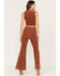 Image #3 - Rolla's Women's East Coast High Rise Corduroy Flare Jeans, Rust Copper, hi-res