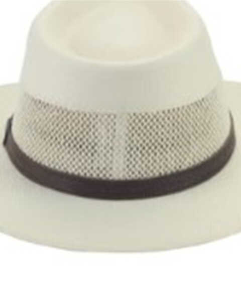 Image #2 - Bullhide Men's Linen Compton Straw Hat, Off White, hi-res