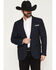 Image #1 - Rock & Roll Denim Men's Paisley Jacquard Modern Fit Sportcoat, Navy, hi-res