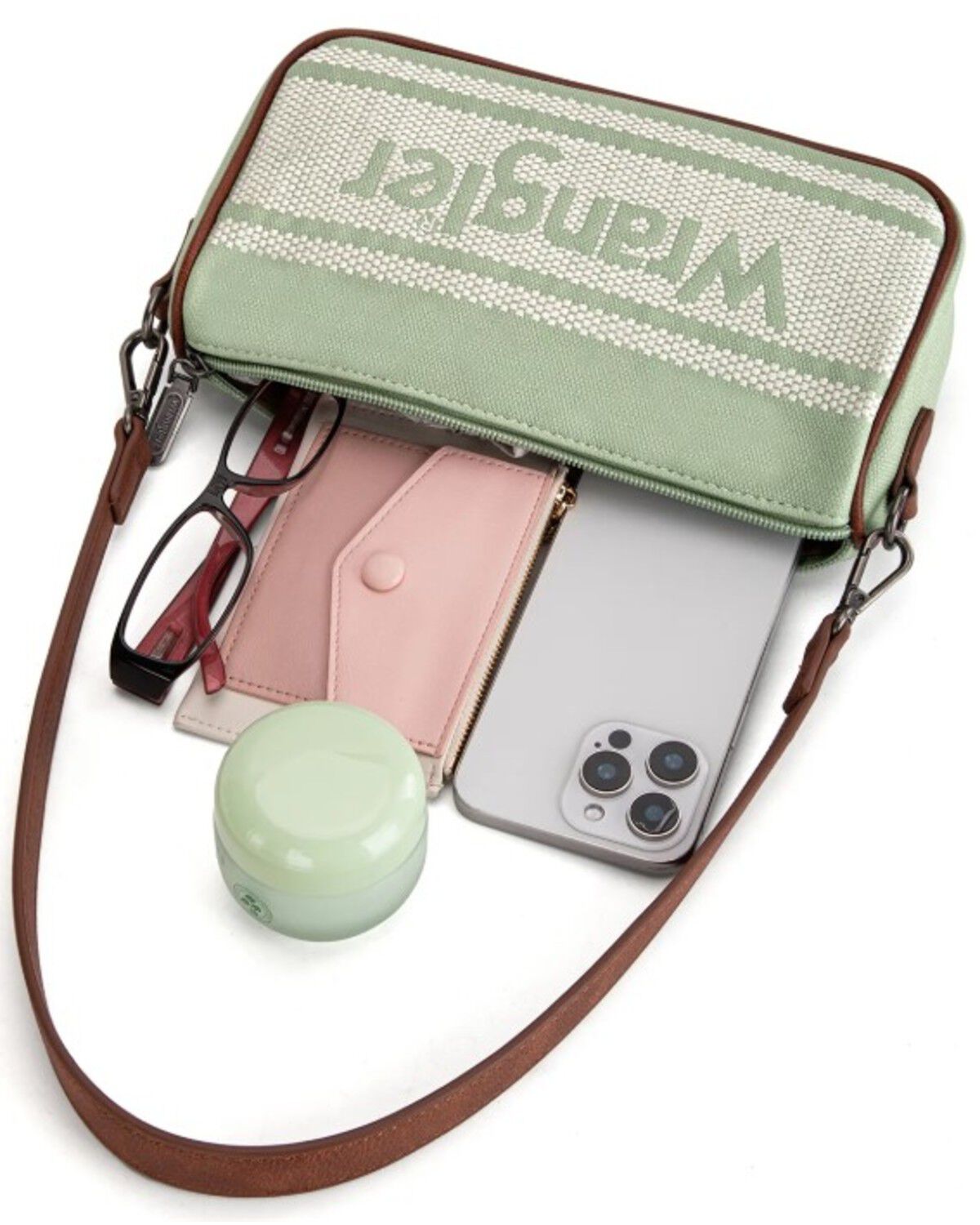 Image #3 - Wrangler Women's Logo Hobo Shoulder Bag, Green, hi-res