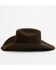 Image #3 - Justin Ryder 10X Felt Cowboy Hat, Chocolate, hi-res