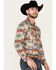 Image #2 - Rock & Roll Denim Men's Southwestern Stretch Long Sleeve Snap Western Shirt, Tan, hi-res