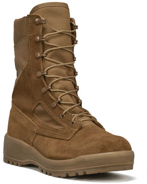 Belleville Men's C300 Hot Weather Military Boots - Steel Toe, Coyote, hi-res