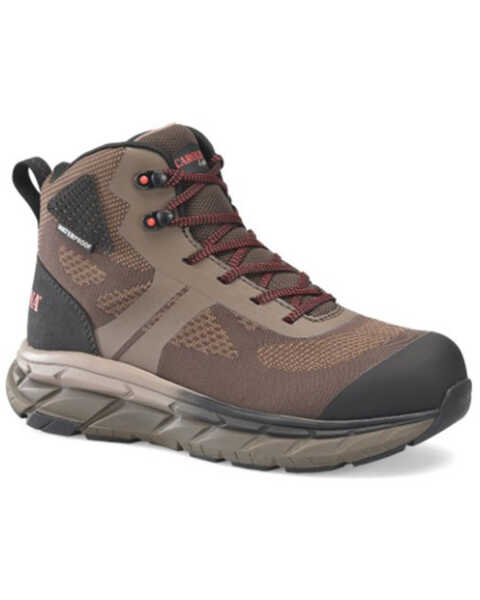 Image #1 - Carolina Men's Align Vortrex Waterproof Hi Athletic Hiking Boot - Composite Toe, Brown, hi-res