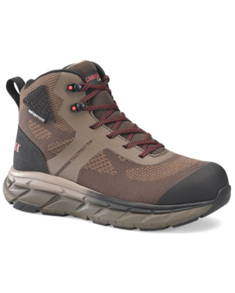 Carolina Men's Align Vortrex Waterproof Hi Athletic Hiking Boot - Composite Toe, Brown, hi-res