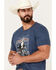 Image #2 - Cody James Men's Take Aim Short Sleeve Graphic T-Shirt, Navy, hi-res