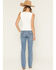 Image #3 - Rock & Roll Denim Women's Medium Wash High Rise Distressed Modest Bootcut Stretch Denim Jeans, Medium Wash, hi-res
