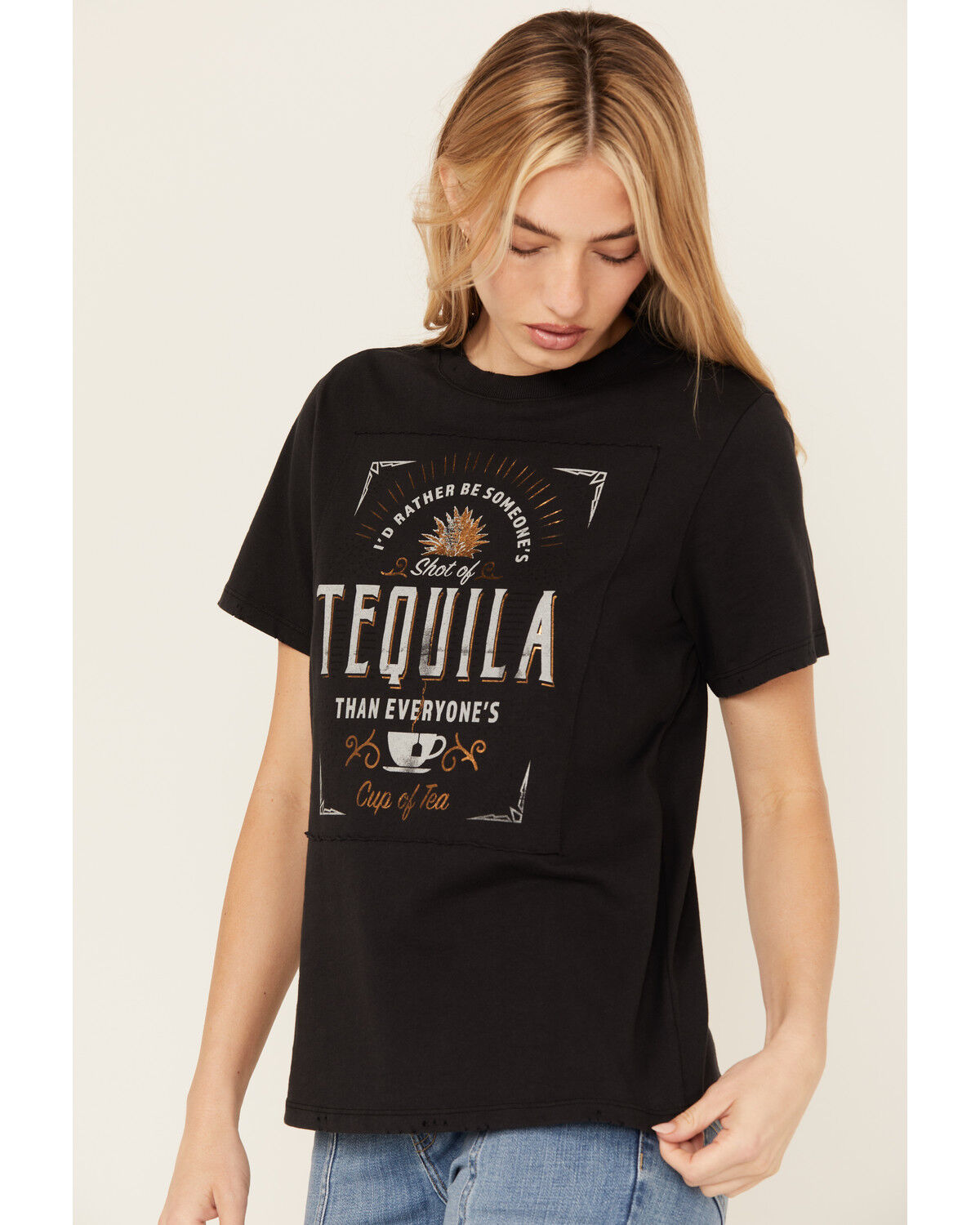 Image #4 - Idyllwind Women's Shot Of Tequila Short Sleeve Graphic Tee, Black, hi-res
