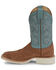 Image #3 - Justin Men's Alamo Roughout Western Boots - Broad Square Toe , Tan, hi-res
