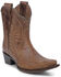 Image #1 - Circle G Women's Western Booties - Snip Toe, Dark Blue, hi-res