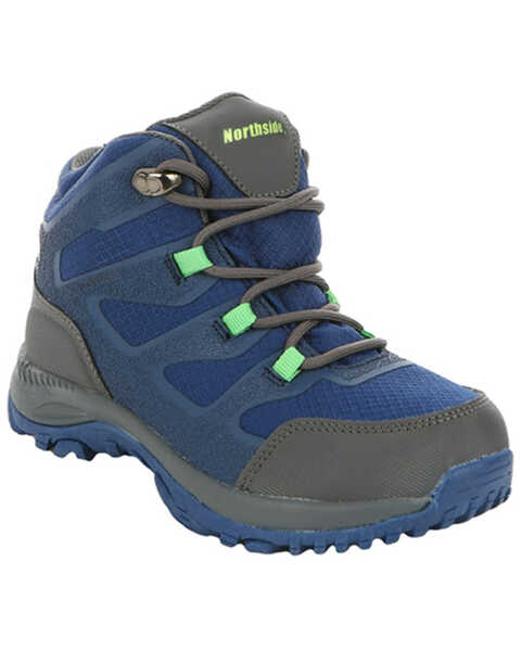 Image #1 - Northside Boys' Hargrove Mid Lace-Up Waterproof Hiking Boots - Soft Toe , Navy, hi-res