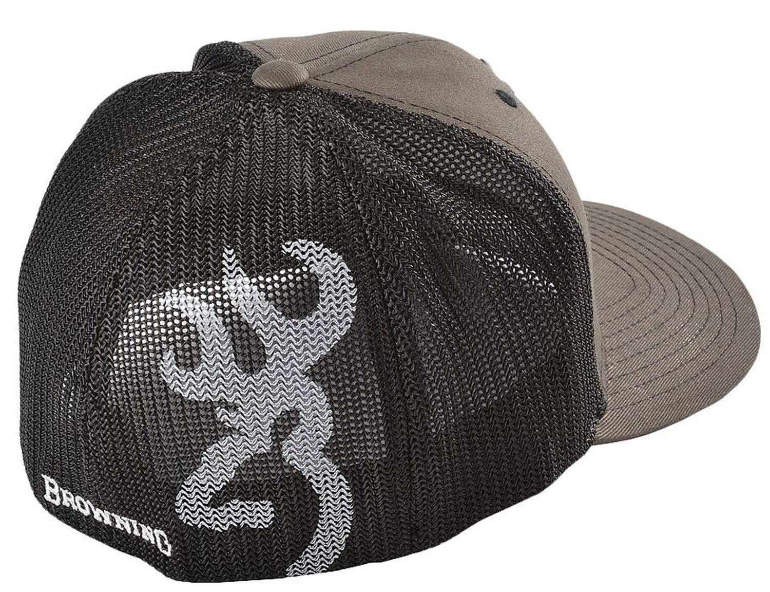 Image #2 - Browning Men's Buckmark Ball Cap, Charcoal Grey, hi-res