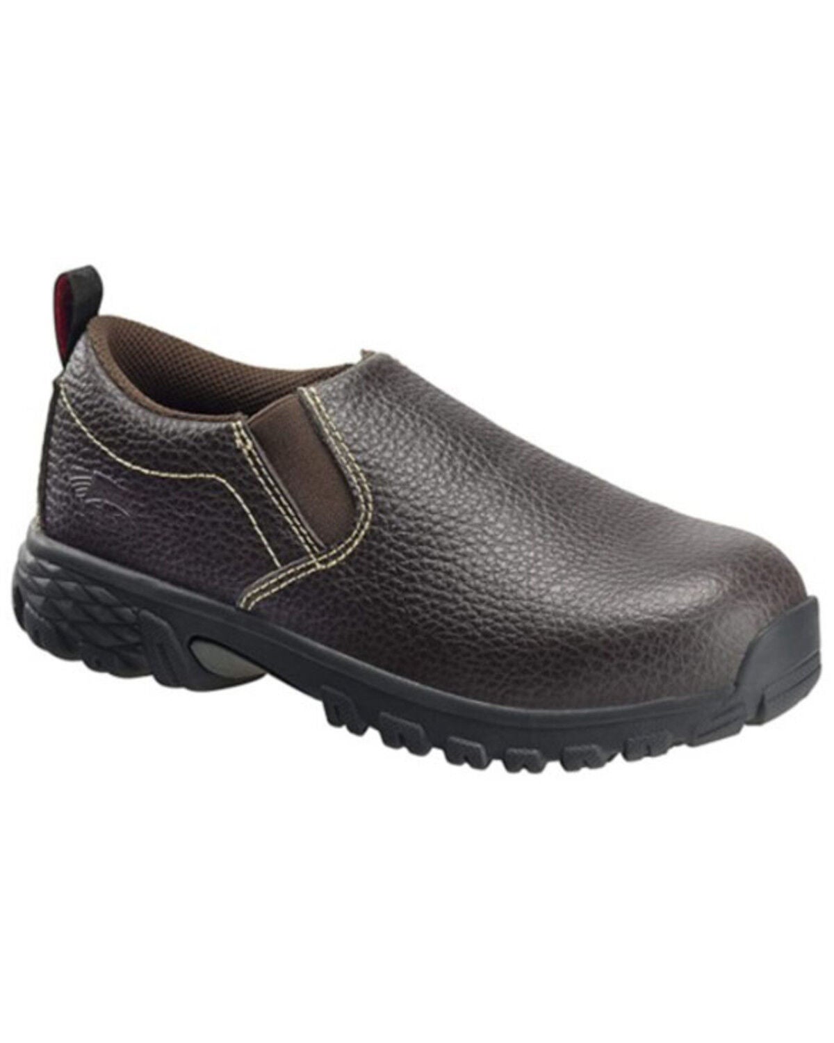 Avenger Women's Flight Brown Work Shoes - Alloy Toe, Brown, hi-res