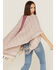 Image #4 - Shyanne Women's Geo Print Fringe Tassel Shawl, Fuchsia, hi-res