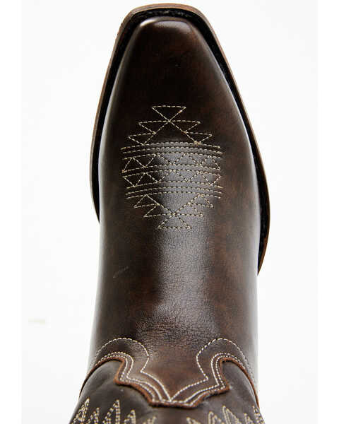 Image #6 - Laredo Women's Heart Angel Wing Cowboy Western Boot - Snip Toe, Dark Brown, hi-res
